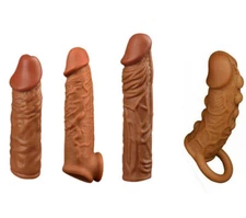 Big Men Male Girth Cock Enlarger Enhancer Penis Extension Extender Sheath-Sleeve