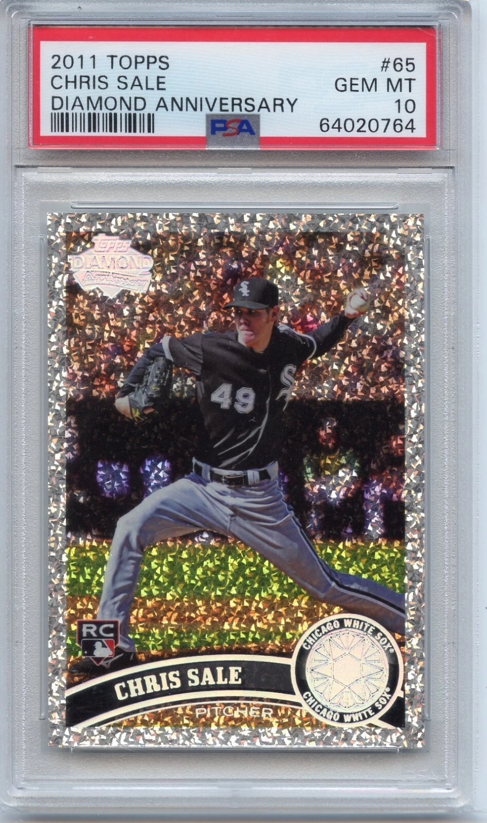 Deal for 2011 Topps Chris Sale RC Diamond Anniversary Rookie #65 White Sox/Braves PSA 10