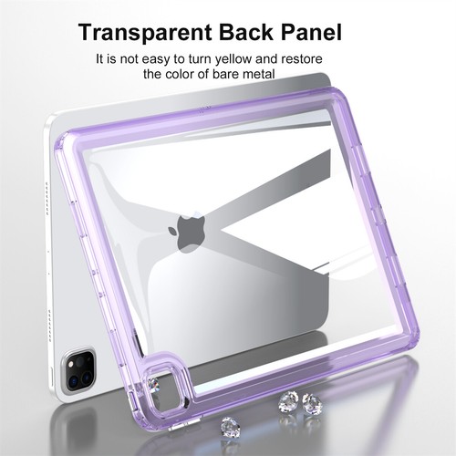 Acrylic Transparent Hard Back Case For iPad 10th 10.9, 9 8 7th 10.2" mini 65 Pro - Picture 4 of 26