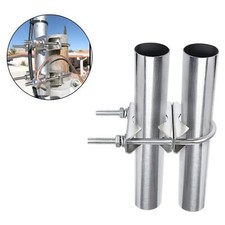 Antenna Mast Clamp for Outdoor Antenna Easy to Install Double Pipe Mounting