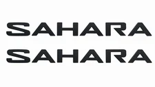 2pcs New For 18-22 Sahara Logo Fender emblem Badge 68333673AA (Matte Black)