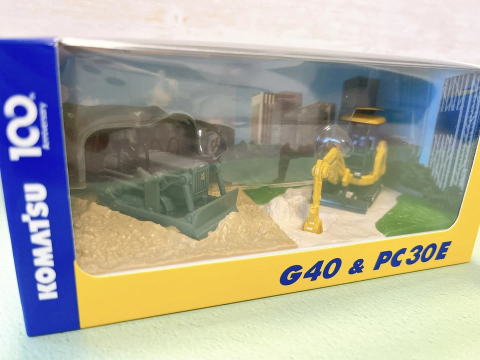G40 & PC30E Komatsu Official Diecast Model Excavator Bulldozer Japan Limited - Image 2 of 4