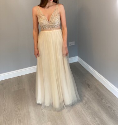Mascara of London Champagne Prom Dress size 4 Brand New | eBay UK Mascara of London Champagne Prom Dress size 4 Brand New | eBay UK