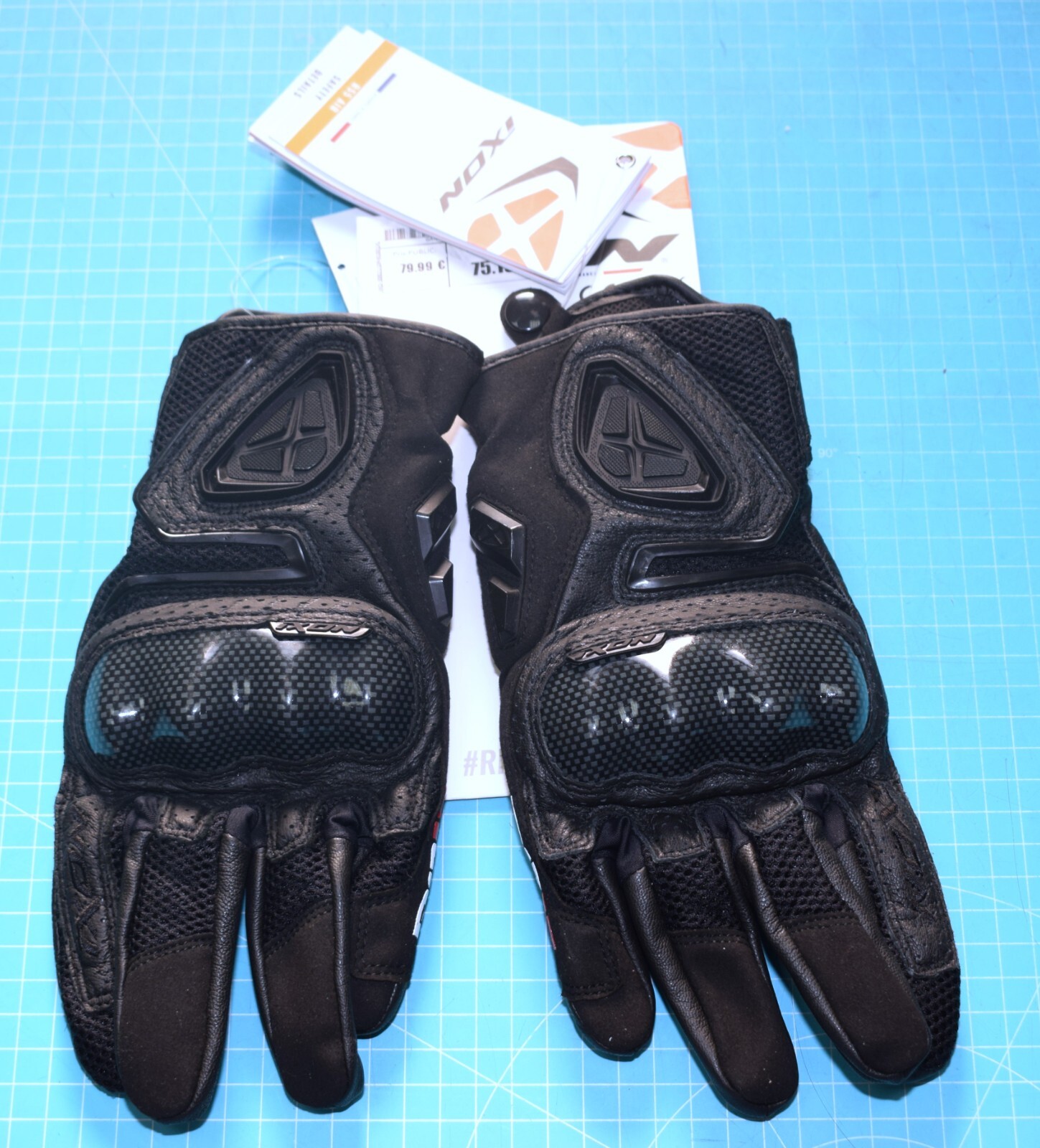 Gants moto été légers IXON RS5 AIR pour trajets urbains XL