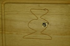 15.5" YELLOW GOLD FILLED CABLE CHAIN NECKLACE 2mm