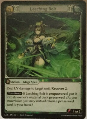 Leeching Bolt  Regular - Grand Archive, Mortal Ambition