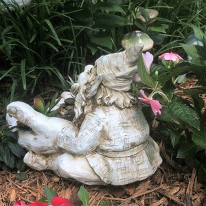 Homestyles 11 In Gnome Big Hands Multi Function Planter Bird