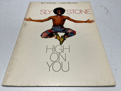 Sly Stone HIGH ON YOU Sheet Music Piano Vocal Guitar RARE Vintage Songbook 1976