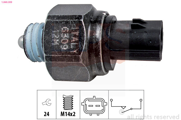EPS 1.860.309 Switch, Reverse Light For Hyundai KIA Ssangyong-image