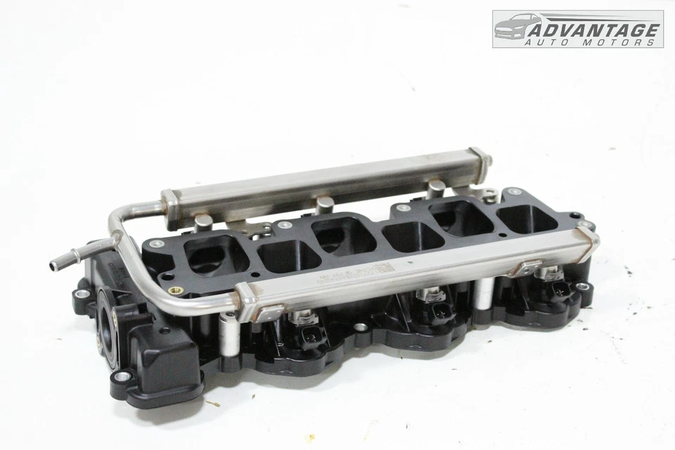 Colector de admisión de aire del motor Lincoln MKX 2016-2018 3,7 L con riel inyector OEM Foto 2 de 4