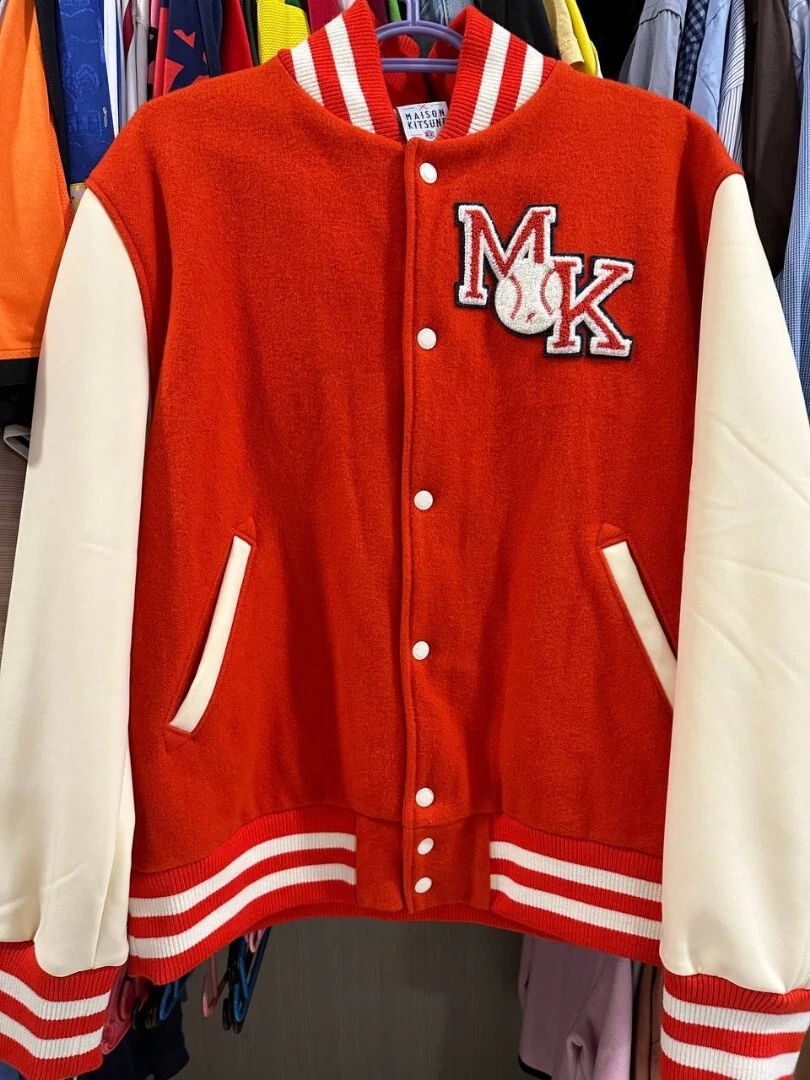 Maison kitsune varsity best sale jacket