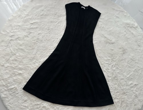 Jil Sander ribbed-knit midi dress / size L