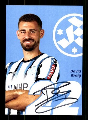 David Braig Autogrammkarte Stuttgarter Kickers 2025-26 Original Signi