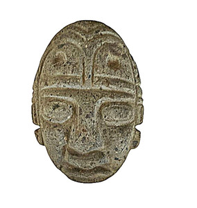 Rare Pre Columbian Olmec Volcanic Stone Mask