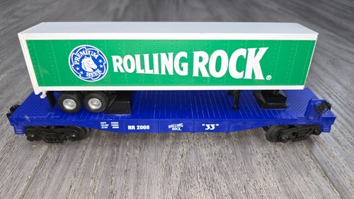 Remolque semirremolque MTH Rail King Rolling Rock Beer 8,5" calibre O 30-50047 | Zustand: Used