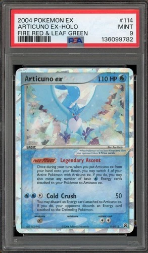 Pokemon Articuno ex EX Fire Red & Leaf Green Holo Secret Rare #114 PSA 9 Mint