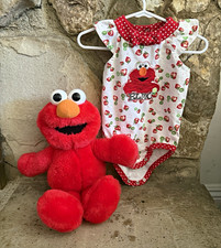 Sesame Street Elmo 6-9M Bodysuit 2010  vintage talking plush 1997 