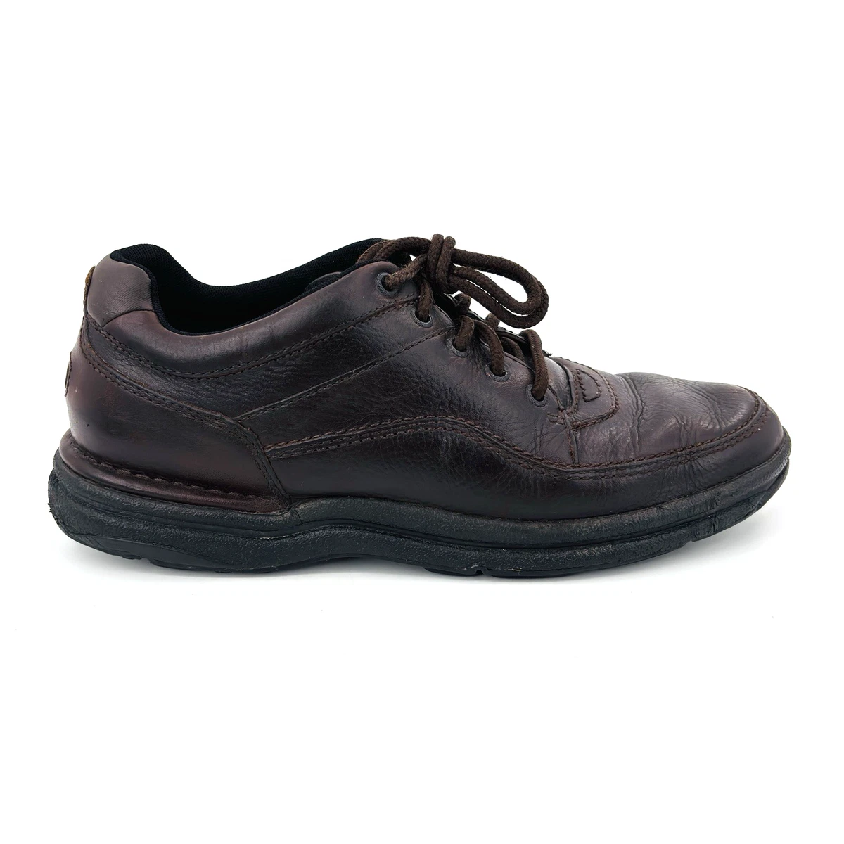 Rockport World Tour Classic CH3940 Brown Men’s Walking Oxford Shoes 11 Wide Rockport World Tour Classic Brown – 2BigFeet main image 3