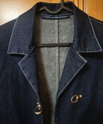 Vintage Ralph Lauren Sport Fireman's Hook Denim Jacket | eBay