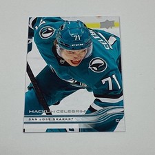 Macklin Celebrini San Jose Sharks 2025-26 Upper Deck Series 1 Hockey RC #136