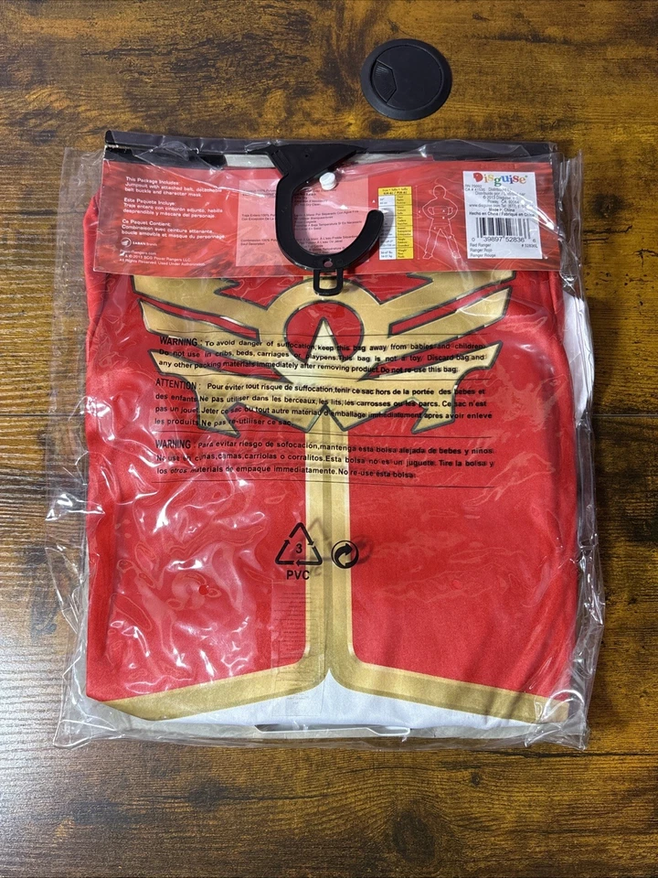 Power Rangers Size 4-6 Small Megaforce Red Standard Child Costume New - Image 4 of 4