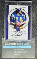 Dan Fouts 2017 Panini Pantheon Milestone Scripts #MS-DF Auto 7/10 Chargers*READ