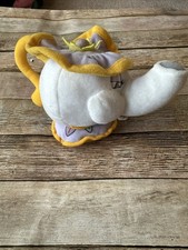 Disney Store Beauty And The Beast Mrs Potts Plush Bean Bag White Tea Pot 8"