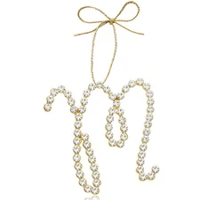Christmas Letter Ornaments, Initial M Ornaments for Xmas Tree,Hanging Christm...