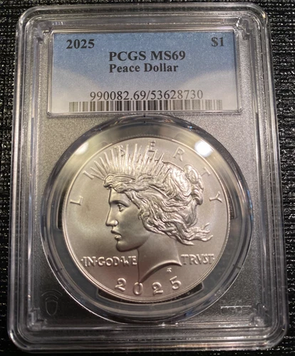 2025 Peace Silver Dollar PCGS MS69