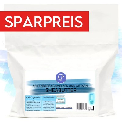 Seifenbasis Sparset zum schmelzen und Giesen  Sheabutter  Premium