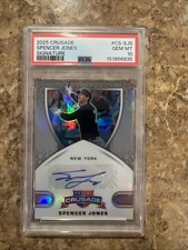 2025 Panini Crusade SPENCER JONES Rookie Auto Prizm #CS-SJS /99 NY YANKEES SSP