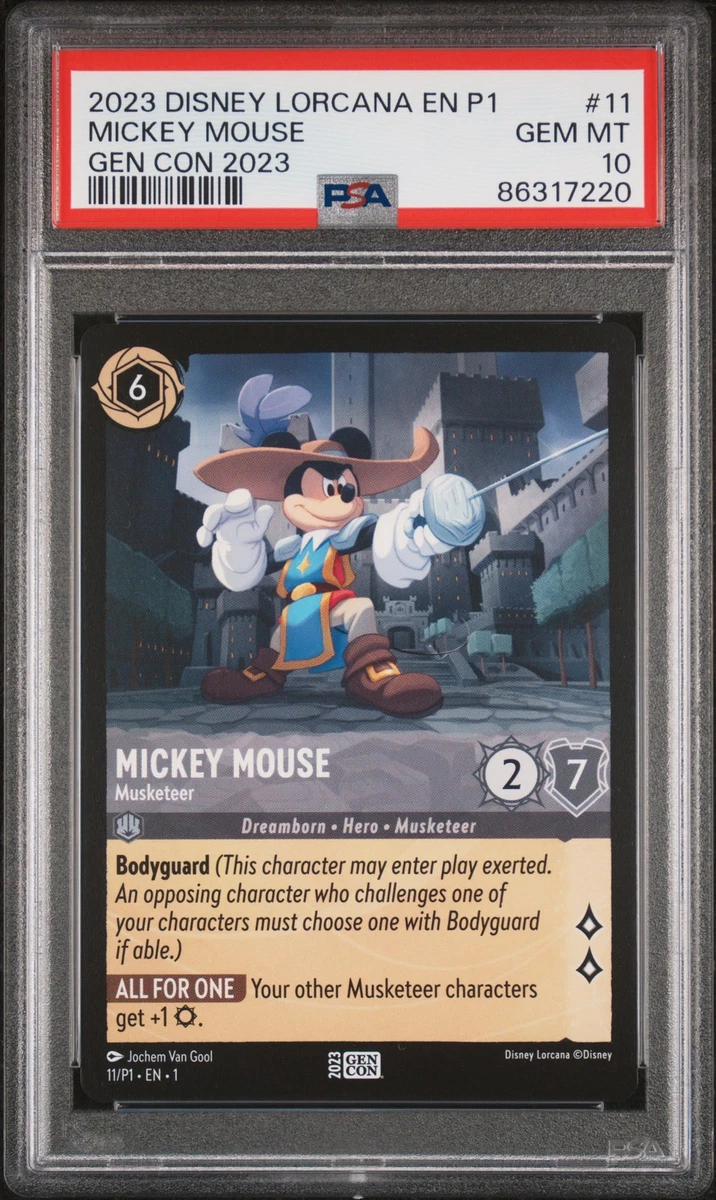 lorcana ロルカナ ミッキーマウス gencon 2023 プロモ Mickey Mouse - Musketeer 11 Disney Lorcana Promo Cards for sale | eBay
