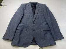 J.CREW Men Ludlow Blazer 40R Blue Chambray Cotton Sport Coat Jacket 75427