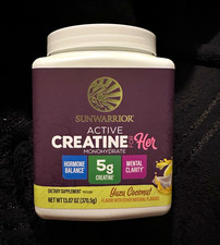 Sunwarrior Active Creatine for Her Yuzu Coconut 50 Servings 13.07 oz EXP 02/2028
