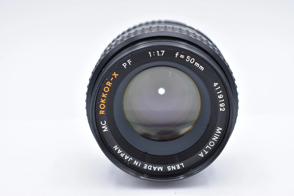 MINOLTA MC ROKKOR-PF 55mm F1.7 フード付 L450 原点回帰、SONY α7R IIIにMINOLTA MC Rokkor PF 55mm f1.7をつけて