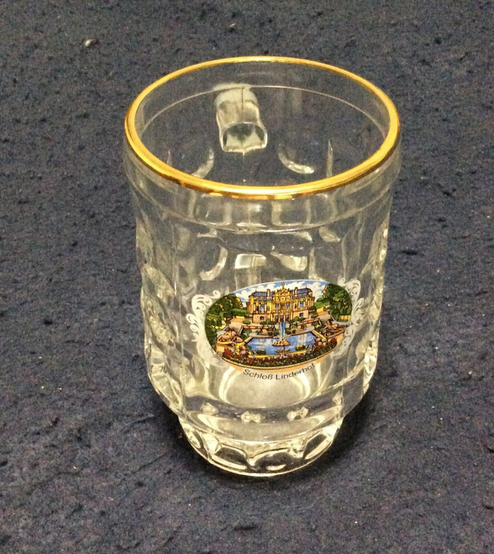 Mug ● Shloss  Linderhof ● Castle Germany ● Glass ● Shloꞵ ● made in ITALY