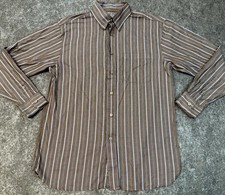 Daniel Cremieux Signature Collection Men  s M Button Up Long Sleeve Stripped