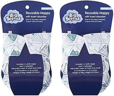 Reusable Nappy with Insert Absorber, Koala (Pack of 2)