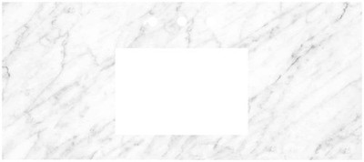 Native Trails VT48-R1812-CA-3 Carrara 48'' Marble Vanity Top - Carrara