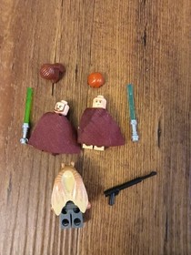 Lego Star Wars 9499 Minifigures Sw0301 Jar Jar, Sw0409 Obi Wan, Sw0410 Qui-Gon 