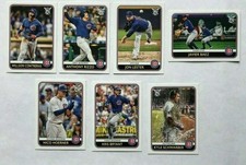 2020 Topps Big League Chicago Cubs Team Set of 7 Cards: Willson Contreras(#9), A