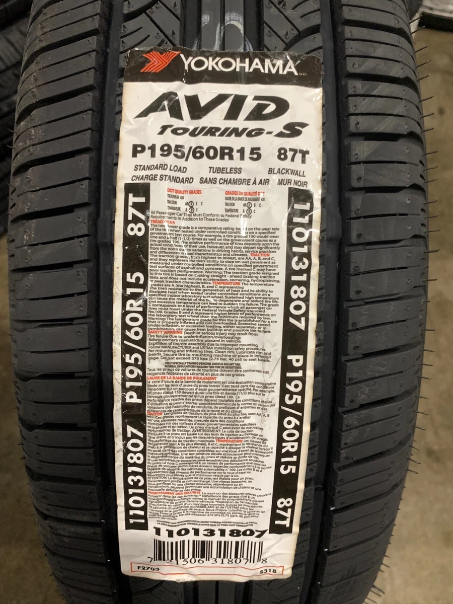 Yokohama 4 Quantity 195/60/15 Car & Truck Tires for sale | eBay
