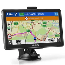 7" GPS Navigator for Car & Truck, Bluetooth, 2025 Maps, Free Updates, Custom ...