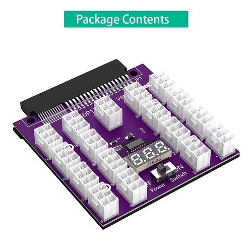 ATX 17 X 6-Poliger -Board-Adapter für Netzteil für Mining Z1O26781 - Afbeelding 6 van 7