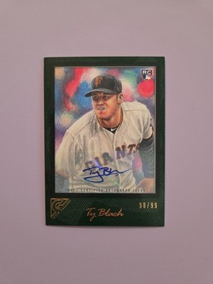 2017 Topps Gallery - Ty Blach #103 Green Autographs /99 (AU, RC)