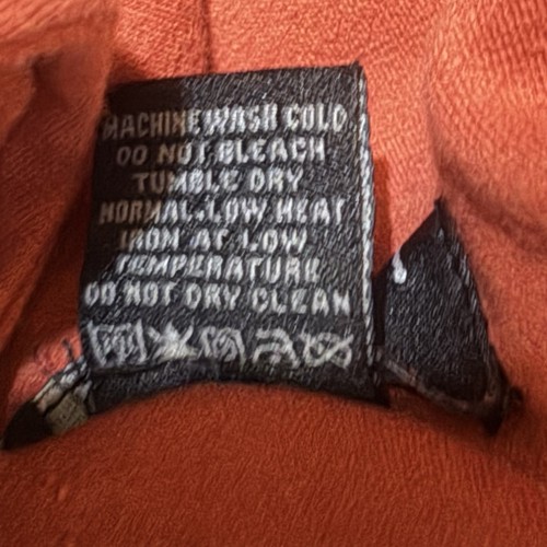 Stussy Orange Asymmetrical Zip Moto Jacket Small Y2K Skater Streetwear Casual - Afbeelding 6 van 8