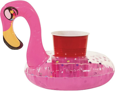 Pool Candy  Glitter Flamingo Drink Float - Pack of 2