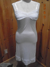 PHILMAID full vintage slip size 34 white nylon satin straps LK NU