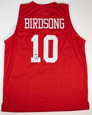 OTIS BIRDSONG Signed Houston Cougars Custom XL Jersey (JSA Witness Certified)