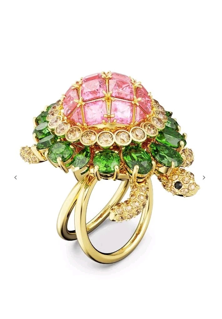 Swarovski Idyllia cocktail tartaruga multicolore anello misura 50 nuovo originale?❤️